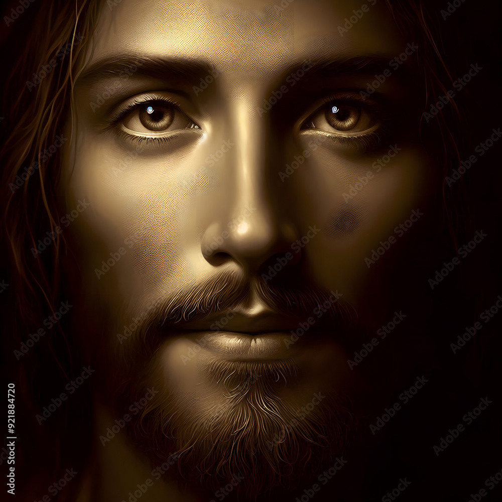 The Holy Jesus face image The Holy Jesus face image