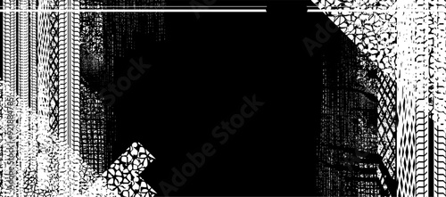 Vektor Design Vorlage - Reifenspuren - Reifenprofile und Grunge Texturen
