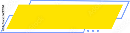 A striking and modern geometric shape designed for headline use. Ideal for digital and print media, this vector graphic features sharp angles and clean lines, perfect for grabbing attention.