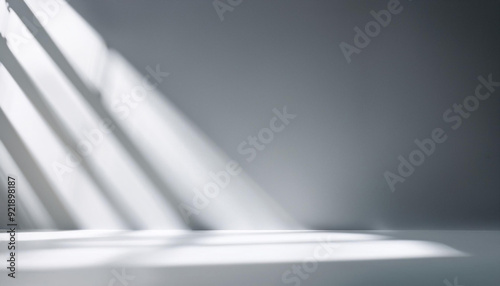 Wallpaper Mural Gray background for product presentation with shadow and light from windows Torontodigital.ca