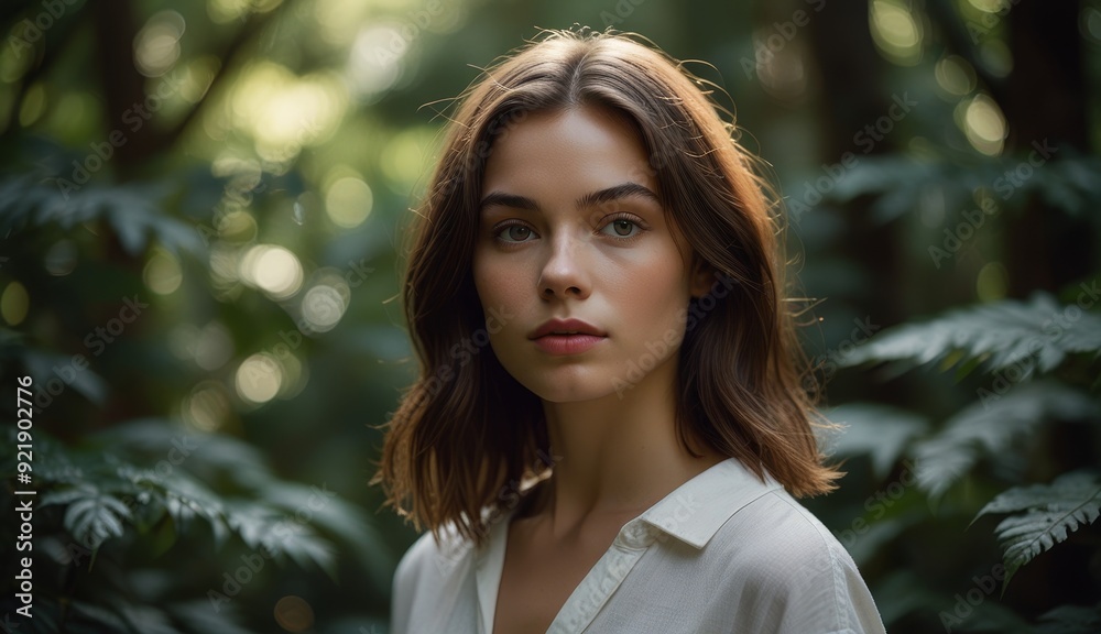 Serene Portrait in Nature