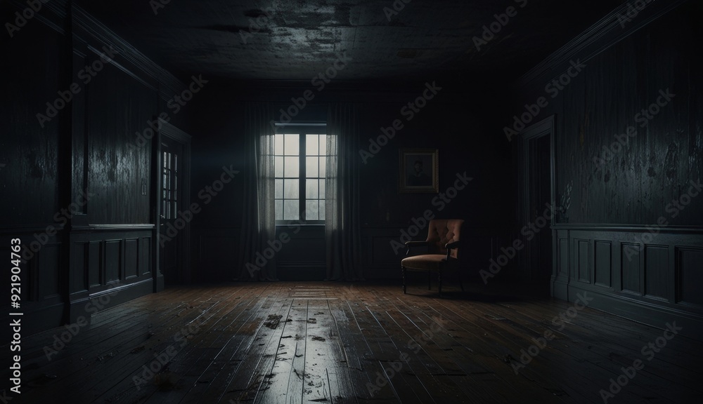 Mysterious Dimly Lit Room