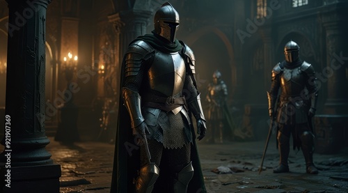 Majestic Knights in Enchanted Castle