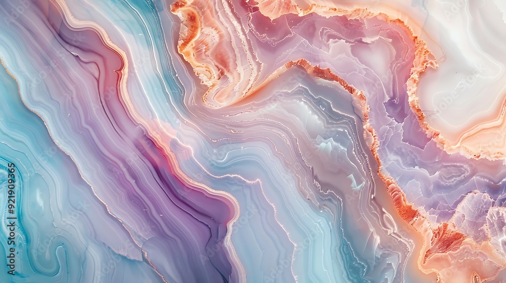 Marble texture with pastel tones, swirling patterns in lavender, mint, and peach, smooth and glossy finish, hd quality, ethereal and elegant feel. --ar 16:9 --v 6.0 --s 250 --style raw Marble texture with pastel tones, swirling patterns in lavender, mint, and peach, smooth and glossy finish, hd quality, ethereal and elegant feel. --ar 16:9 --v 6.0 --s 250 --style raw