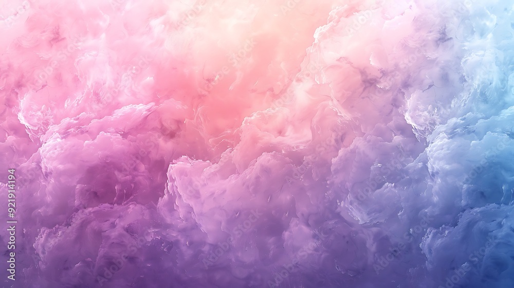 Obraz premium Pastel ombre effect, seamless blending of hues like lavender, peach, and mint, soft transitions, hd quality, whimsical and dreamy design, ethereal feel. --ar 16:9 --v 6.0 --s 250 --style raw