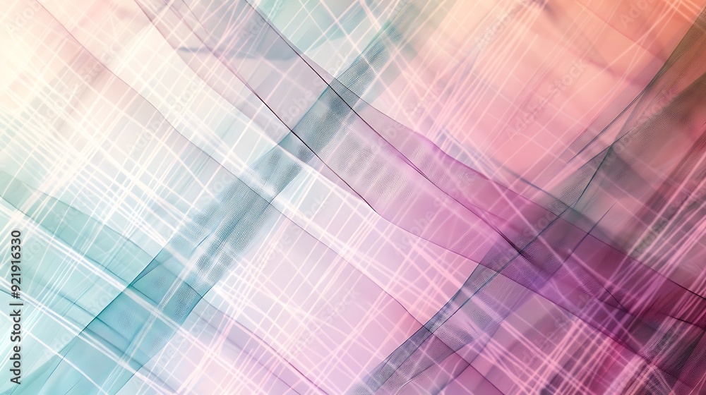 Plaid design in pastel shades, delicate lines of lavender, mint, and peach, crisscrossing pattern, high-definition quality, ethereal and calming atmosphere. --ar 16:9 --v 6.0 --s 250 --style raw Plaid design in pastel shades, delicate lines of lavender, mint, and peach, crisscrossing pattern, high-definition quality, ethereal and calming atmosphere. --ar 16:9 --v 6.0 --s 250 --style raw