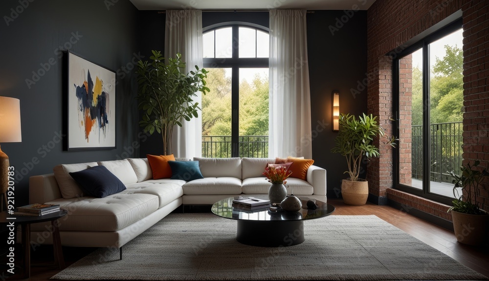 Fototapeta premium Modern Living Room Interior Design