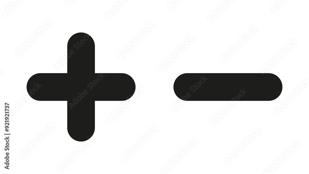 Obraz premium plus minus icon