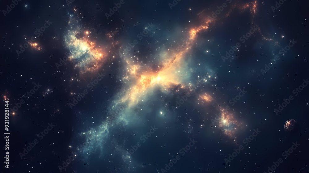 Naklejka premium Galactic Nebula