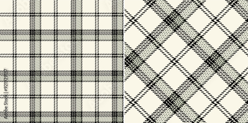 Vector checkered pattern. Tartan, textured seamless twill for flannel shirts, duvet covers, other autumn winter textile mills. Vector Format