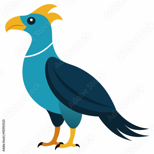 Imperial Amazon bird vector artwork