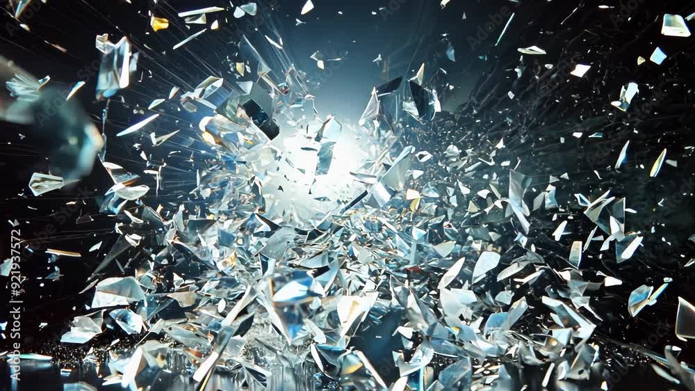Shattered Glass Explosion