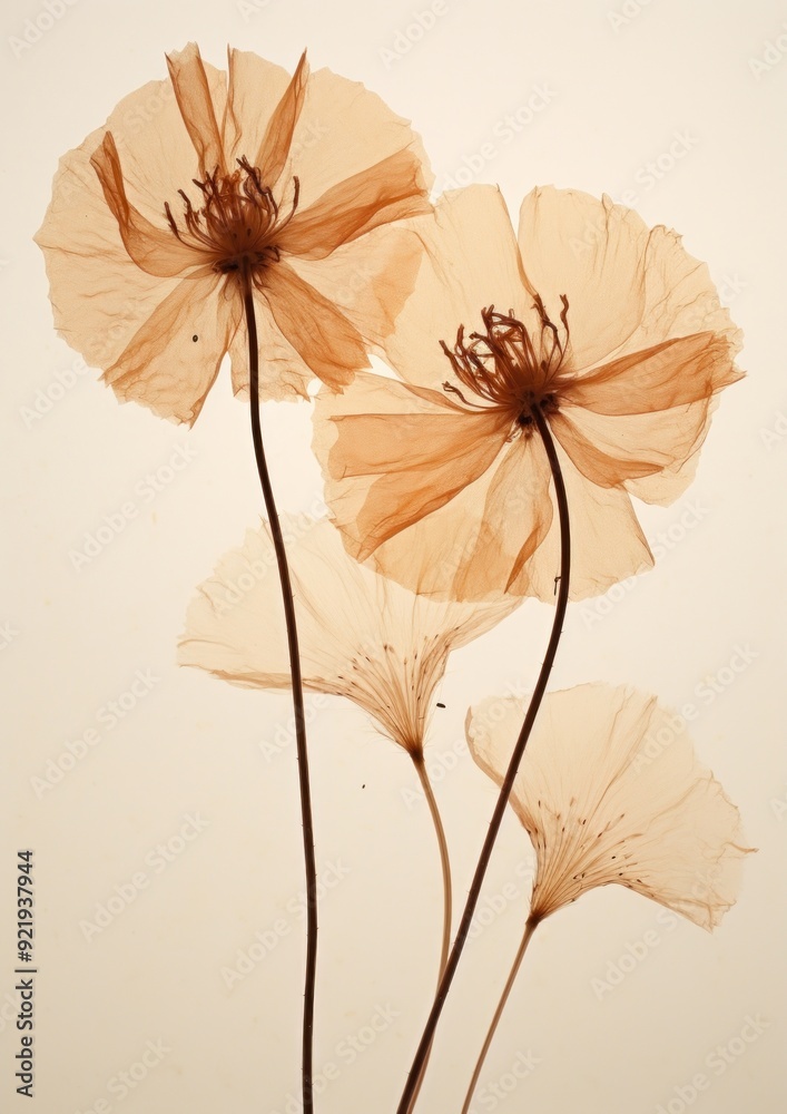 Obraz premium Delicate translucent dried flowers