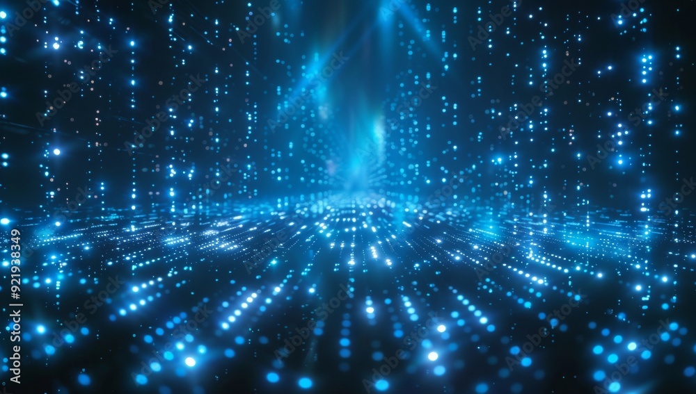A blue background with many small blue dots A blue background with many small blue dots