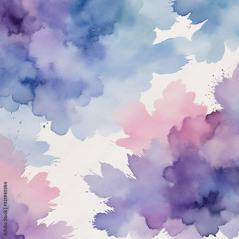 Fototapeta premium An enchanting pastel charcoal and watercolor illustration