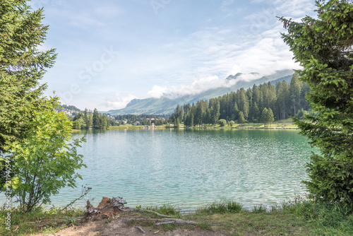 Blick auf den Heidsee, Lenzerheide photo