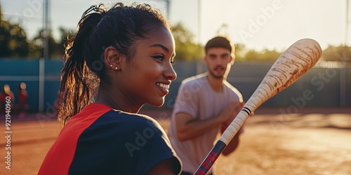 Baseball Bat Ready: A young...