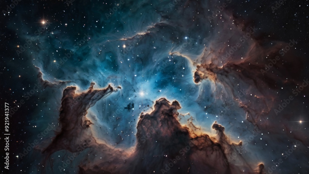 Fototapeta premium Deep sky nebula in space