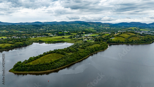 Aerial view of the townland of Revlin by Donegal town, Ireland photo