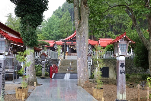 Iwanuma, Miyagi Prefecture, Japan, August 14, 2024.The scenery around Kinhebi-sui Shrine.