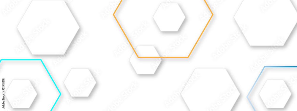 Abstract white soft hexagon concept design abstract technology background vector. White 3D futuristic honeycomb mosaic white background. Abstract white soft hexagon concept design abstract technology background vector. White 3D futuristic honeycomb mosaic white background.