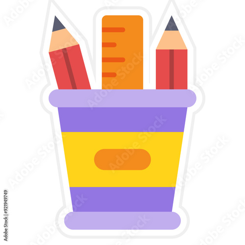 Pencil holder Icon