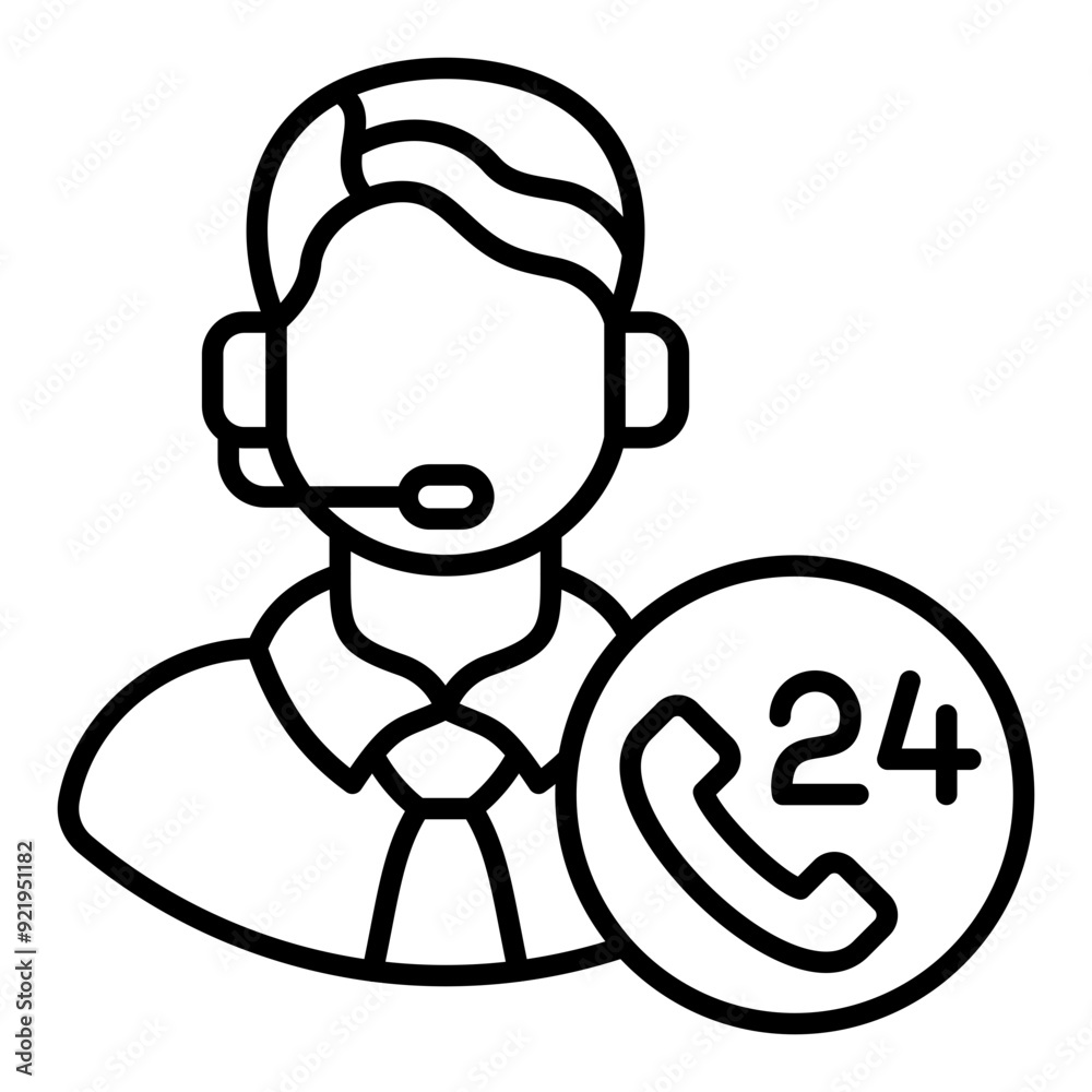 24 hours support Icon