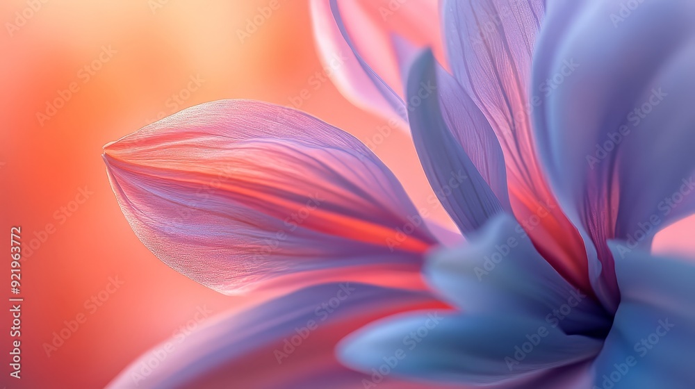 A close-up shot of a single flower with intricate details, such as the delicate veins of the petals and the subtle gradient of its color. A close-up shot of a single flower with intricate details, such as the delicate veins of the petals and the subtle gradient of its color.