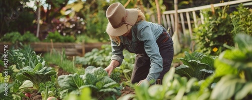 person working in the garden
