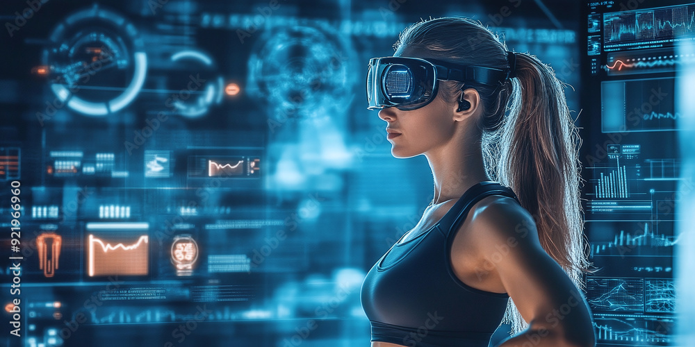 High-Tech Wearable Devices Integrated with Daily Fitness Routines Concept Wearable Technology High-Tech Wearable Devices Integrated with Daily Fitness Routines Concept Wearable Technology