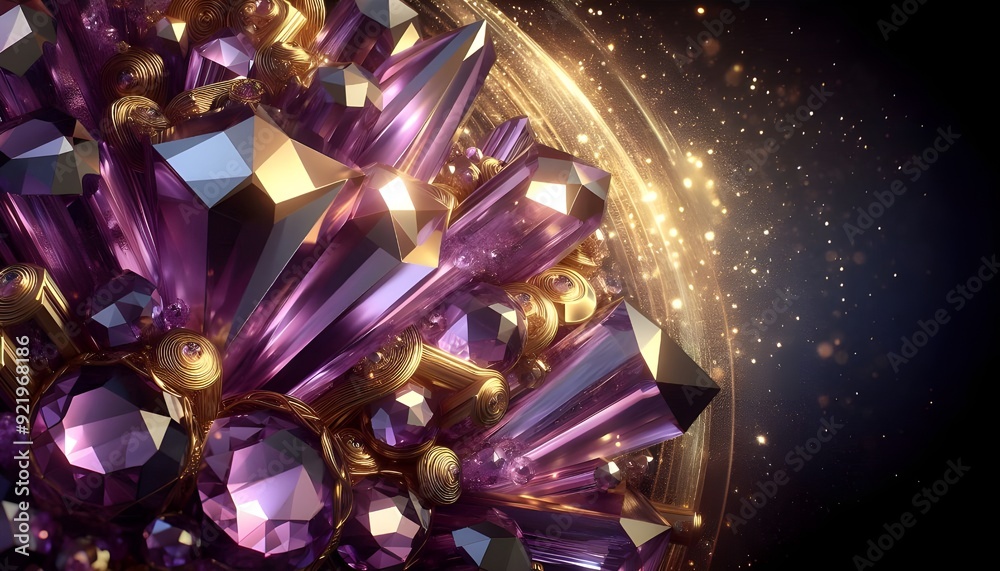 amethyst and gold abstract amethyst and gold abstract