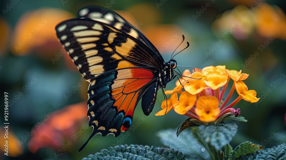 butterfly on flower butterfly on flower