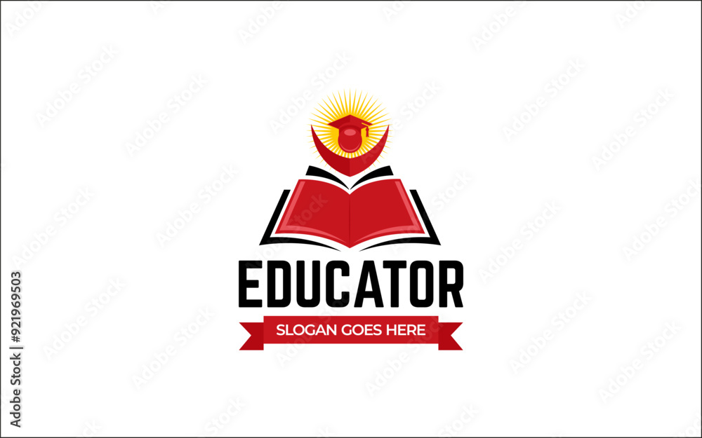 Illustration graphic vector of learning and education logo design template