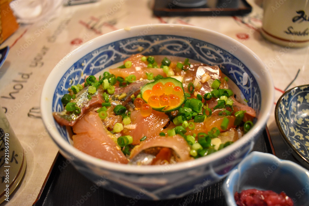アジの漬け丼 アジの漬け丼
