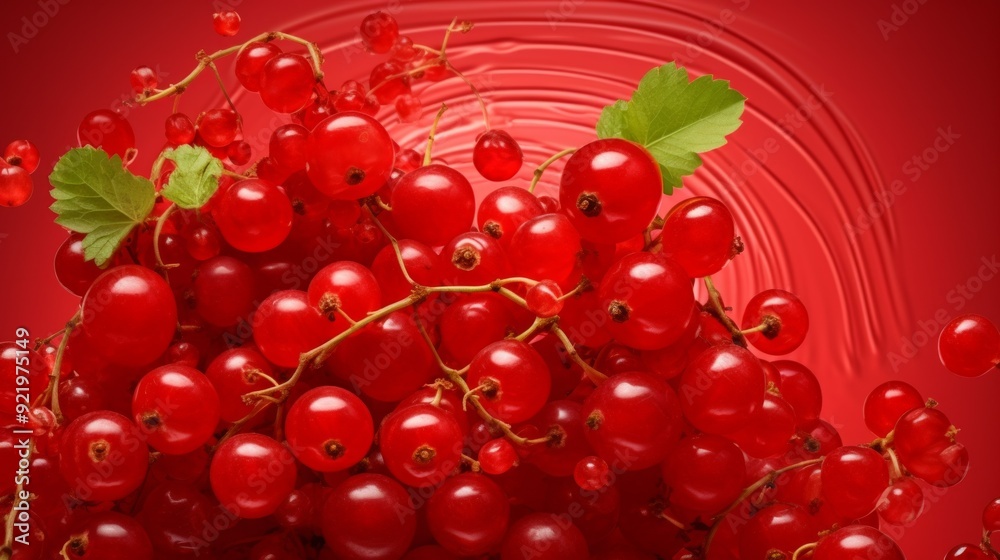 Lots of fresh redcurrants. ai generated art image Lots of fresh redcurrants. ai generated art image