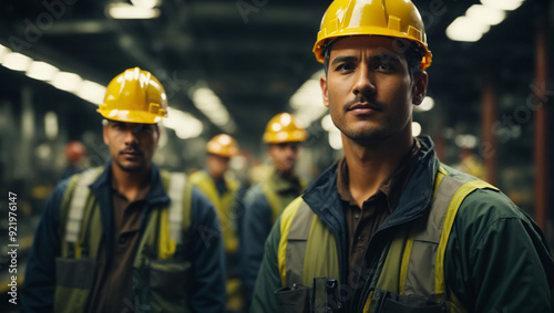 Photo of a male construction worker.AI generated