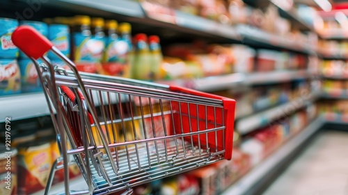 Grocery Shopping: The task of obtaining food and household products from stores or markets, typically done on a weekly or bi-weekly basis to keep up with needs.
 photo