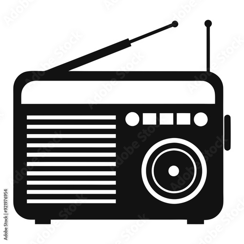 retro radio icon