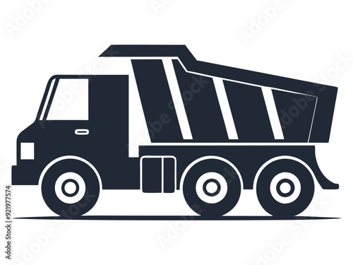 truck isolated on white