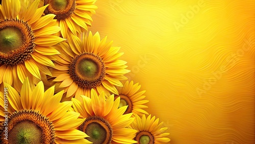 Fototapeta Naklejka Na Ścianę i Meble -  Modern abstract sunflower wallpaper with cute and vibrant design, sunflower, abstract, modern, cute, vibrant, wallpaper