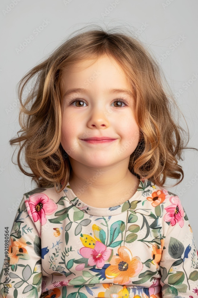 An Expressive Young Girl Posing In A Studio, Looking Cheerful An Expressive Young Girl Posing In A Studio, Looking Cheerful