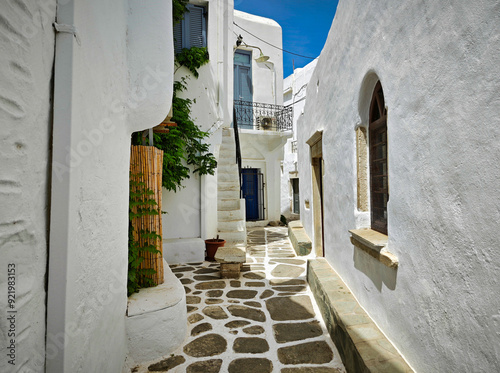 Parikia village center in Paros