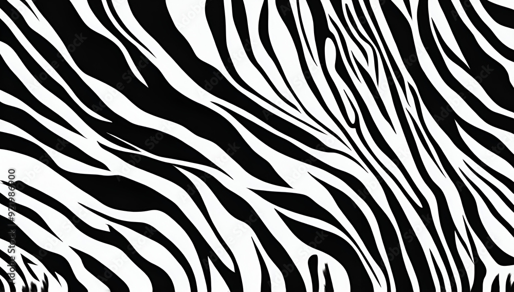 Trendy zebra skin pattern background, animal fur, Generative AI Trendy zebra skin pattern background, animal fur, Generative AI