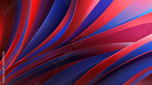Wallpaper Mural 
Abstract dynamic wave red and blue background with empty space for text Torontodigital.ca