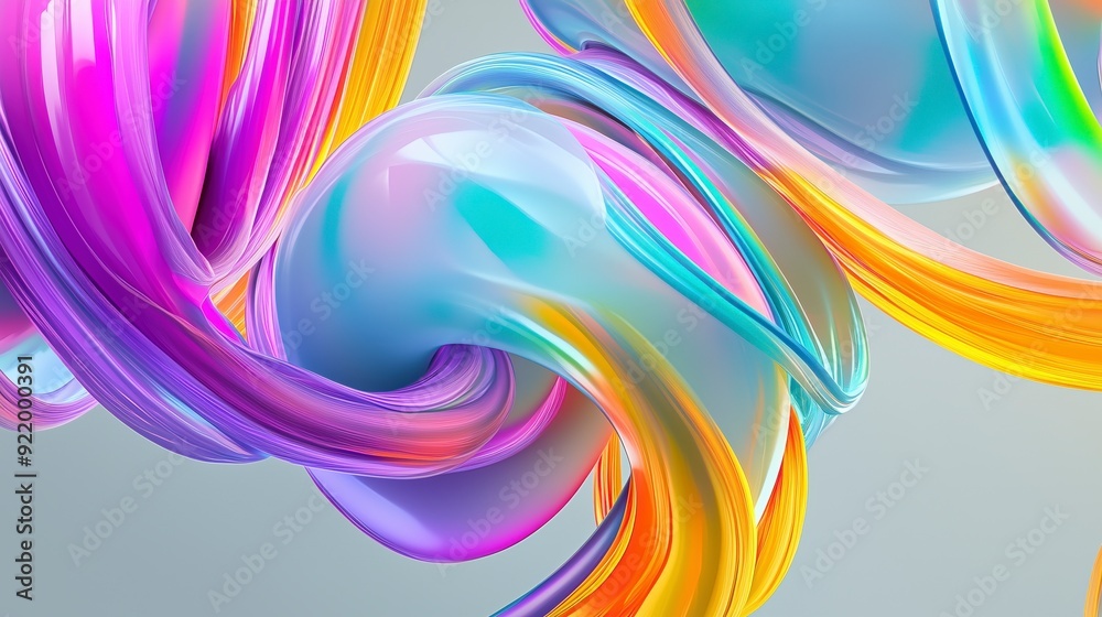 A vibrant, abstract composition of flowing shapes and colors creating a dynamic visual effect. A vibrant, abstract composition of flowing shapes and colors creating a dynamic visual effect.