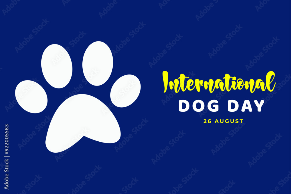 National Dog Day background template Holiday concept National Dog Day background template Holiday concept