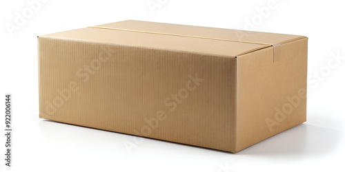 Carton Box Mockup on isolate white background