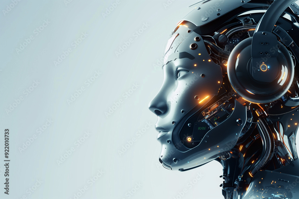 Abstract Virtual AI Brain Concept Background Abstract Virtual AI Brain Concept Background