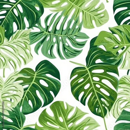 Monstera leaf pattern nature plant.