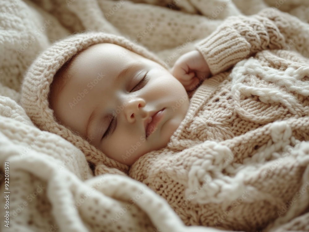 Baby Sleeping on Blanket Baby Sleeping on Blanket